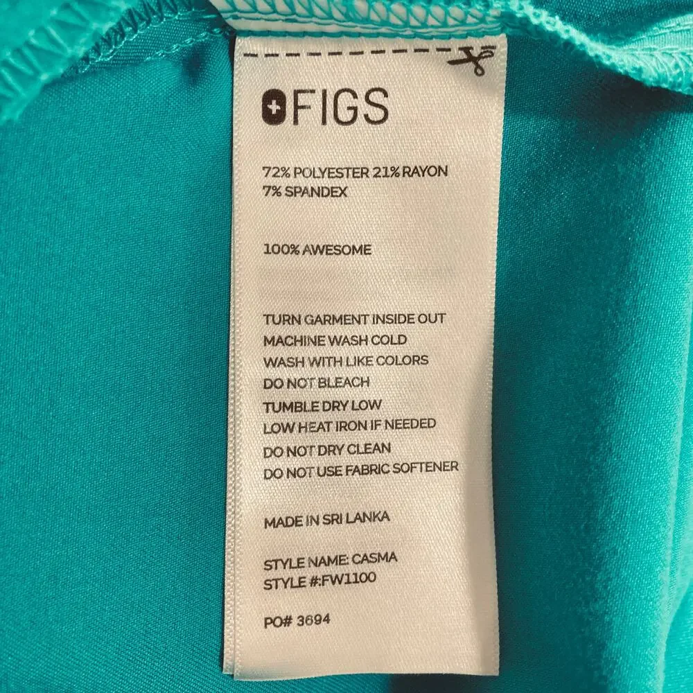 Figs Technical Collection Casma scrub top ladies stretch short sleeve med top